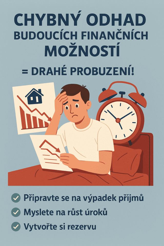 chybný odhad budoucích finančních možností,