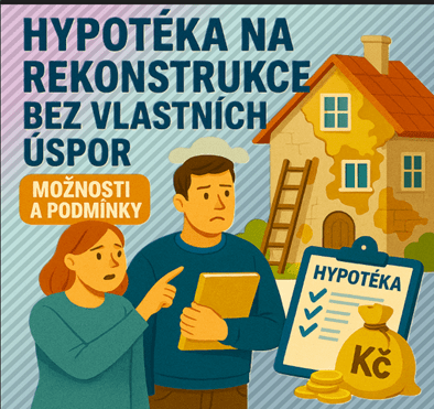 Hypotéka na rekonstrukci bez vlastních úspor